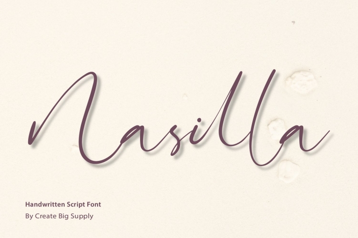 Nasilla Handwritten Font Download