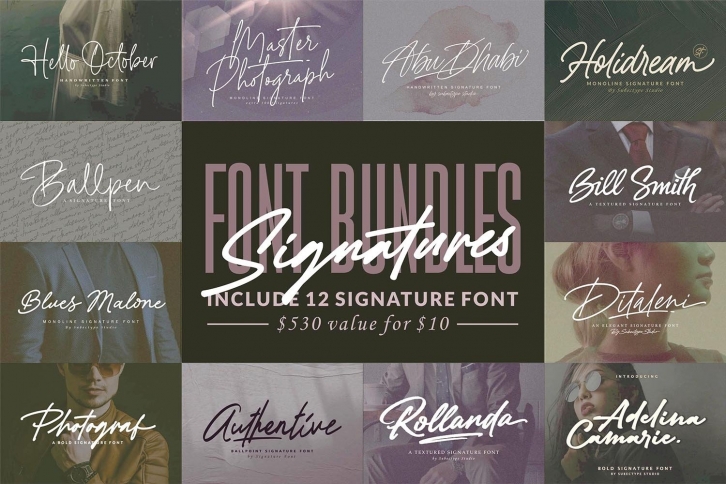 Signatures Bundles Font Download