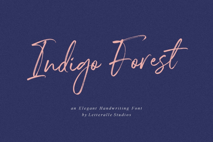 Indigo Forest Handwritten Brush Font Download