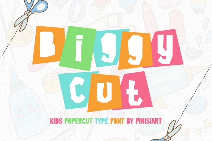 Biggy Cut - Kids font Font Download