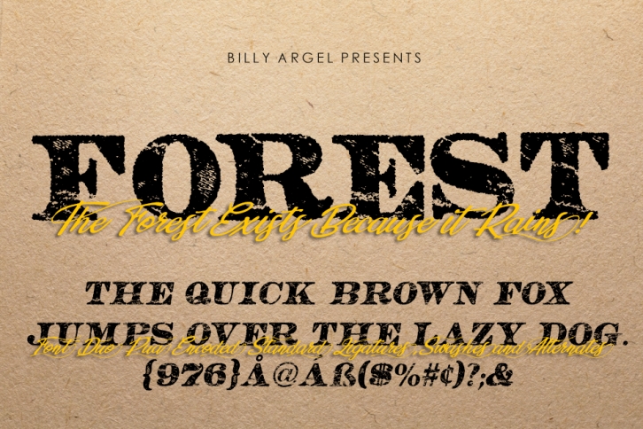 FOREST ITALIC Font Download