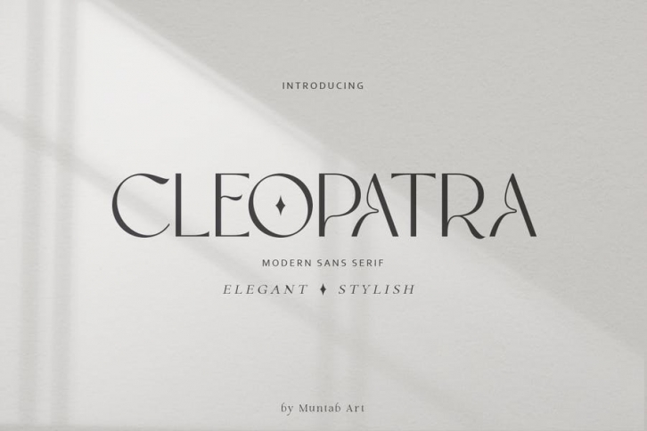 Cleopatra | Modern Sans Serif Font Download