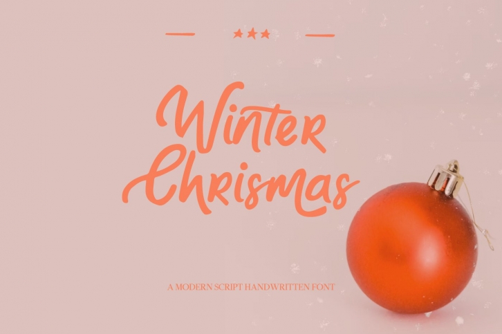 Christmas and Winter modern handwritten Font Download