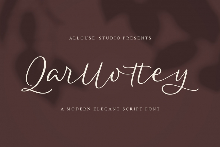 Qarllottey Modern Elegant Script F Font Download