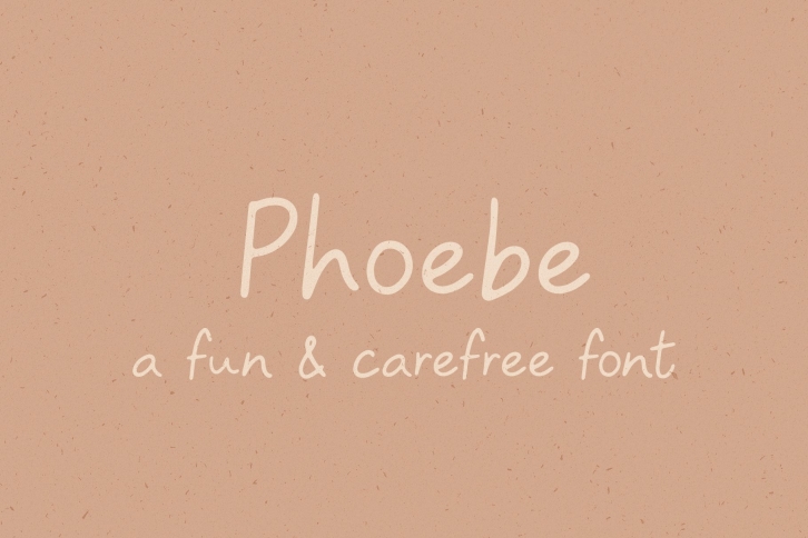 Phoebe // A Fun  Carefree Font Download