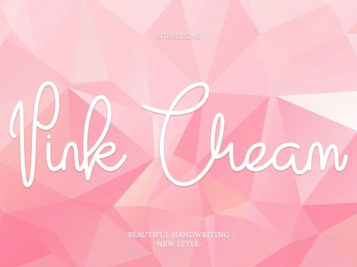 Pink Cream Font Download