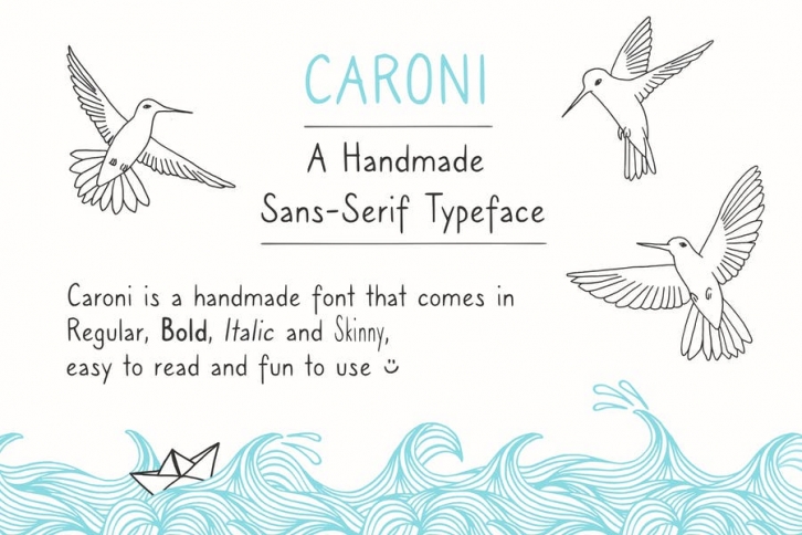 Caroni - A Handmade Typeface Font Download