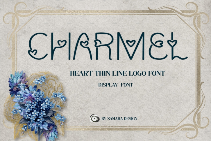 Charmel Love Heart font. Font Download