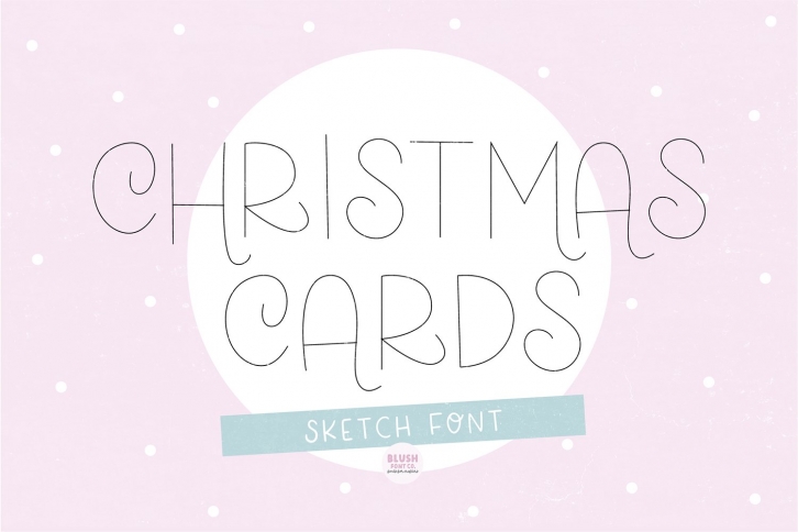 CHRISTMAS CARDS Christmas Sketch Font Download