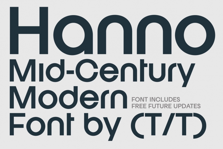 Hanno Mid Century Modern Sans Serif Font Download
