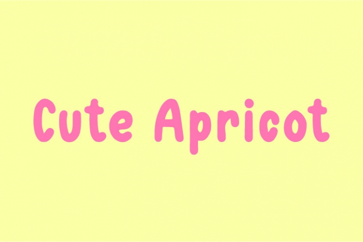 Cute Apricot Font Download