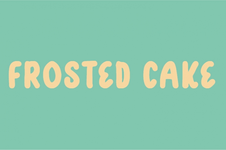 Frosted Cake Font Download