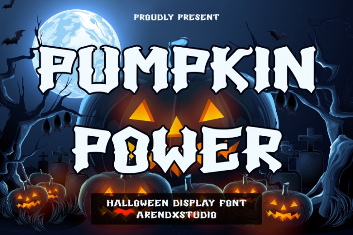 Pumpkin Power - Halloween Display Font Download