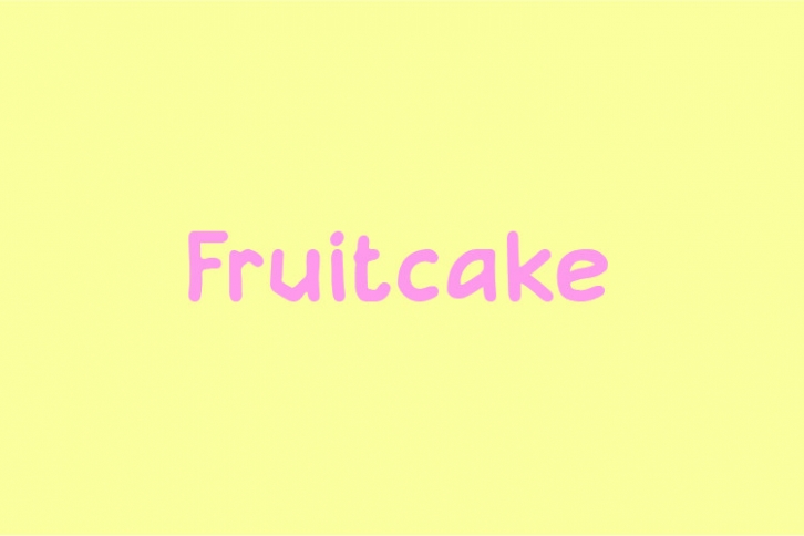 Fruitcake Font Download