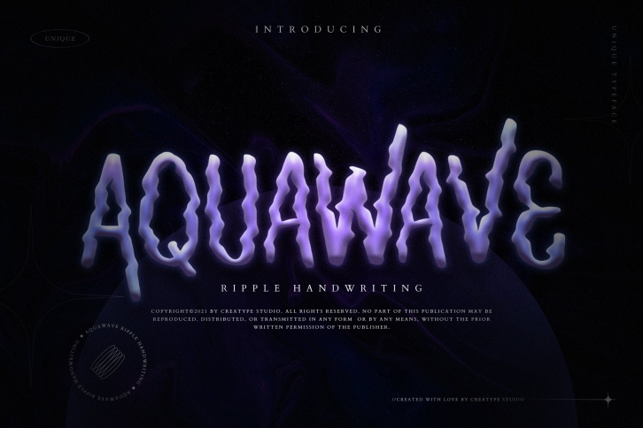 Aquawave Ripple Handwriting Font Download