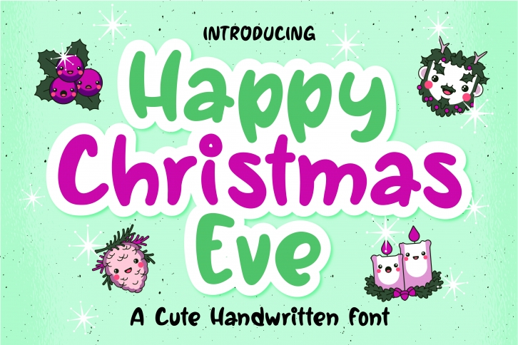 Happy Christmas Eve Font Download