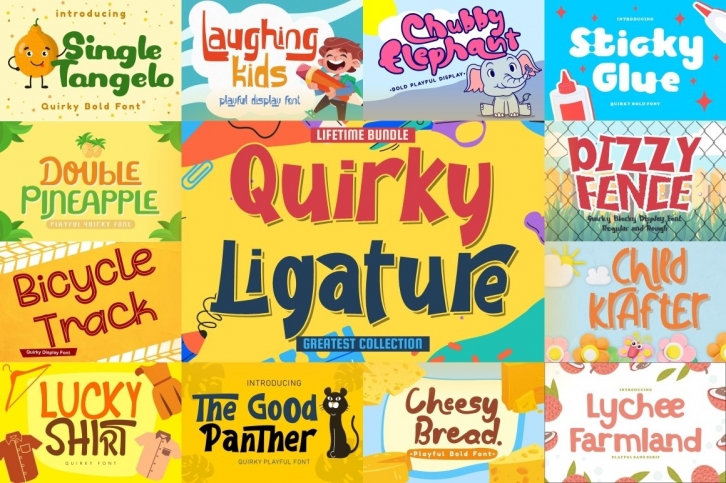 Quirky Ligature Bundle Font Download