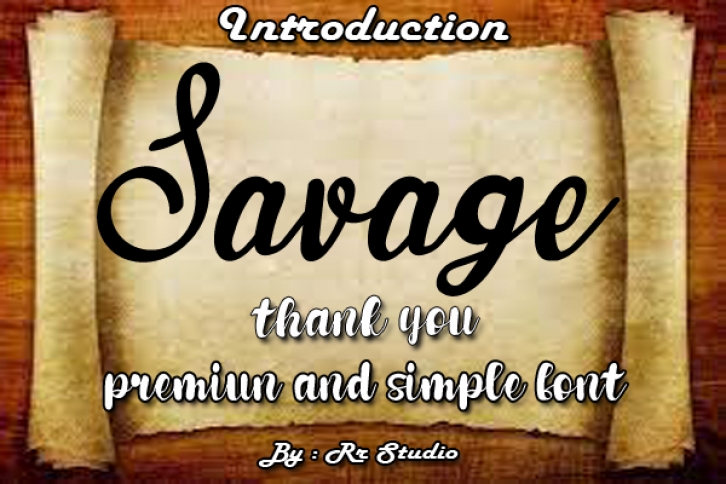 Savage Font Download