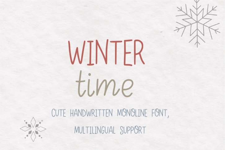 Winter Time Font Download