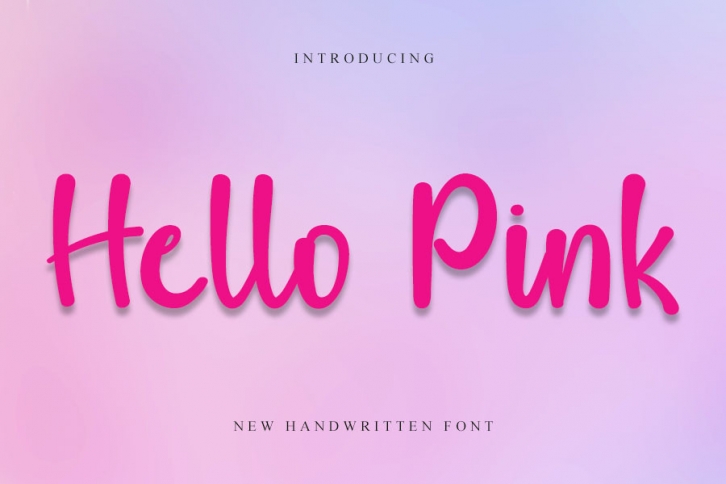 Hello Pink Font Download