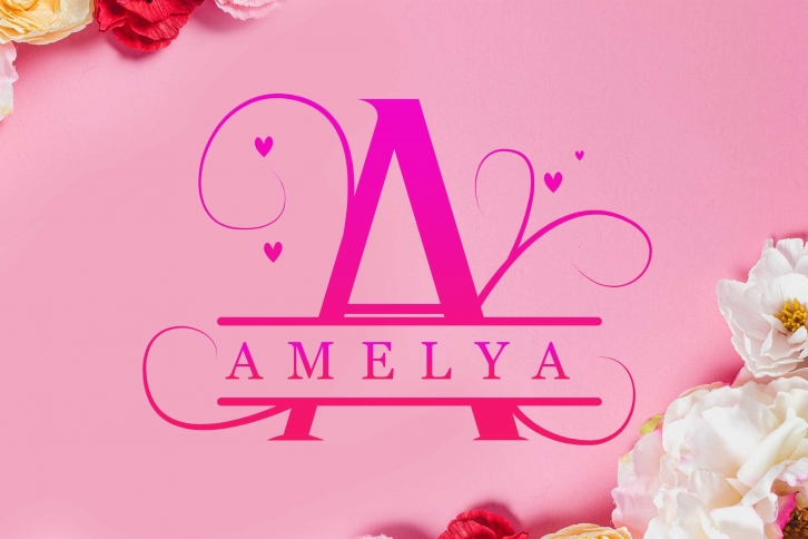Amelya Monogram Font Download