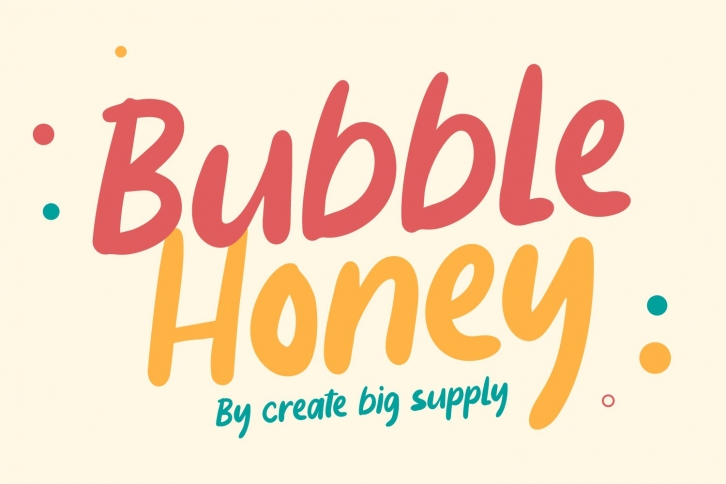 Bubble Honey Font Download