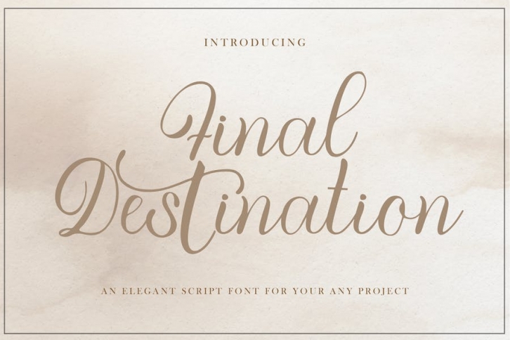 Final Destination Font Download