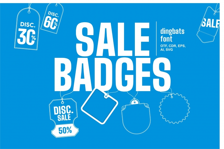 Sale Badge Font Download