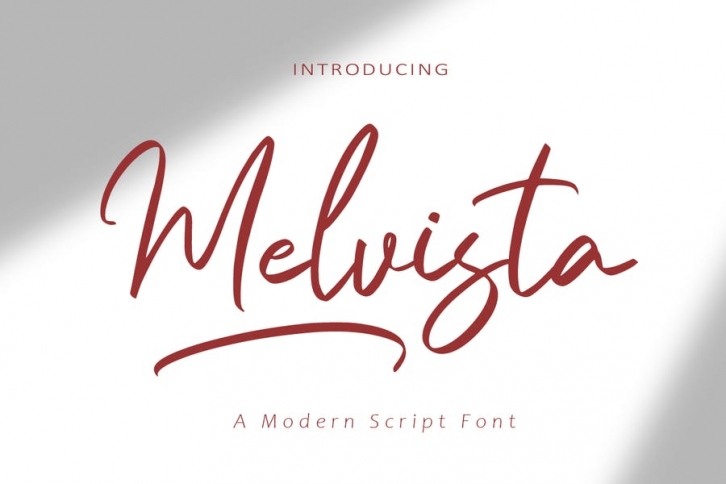 AM Melvista - Modern Script Font Download