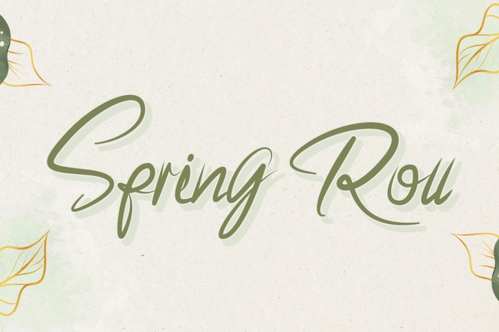 Spring Roll Font Download