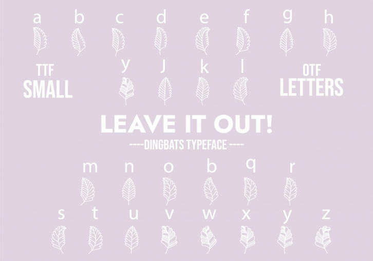 Leave It out Font Download