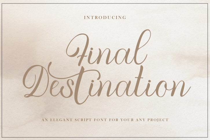 Final Destination Font Download