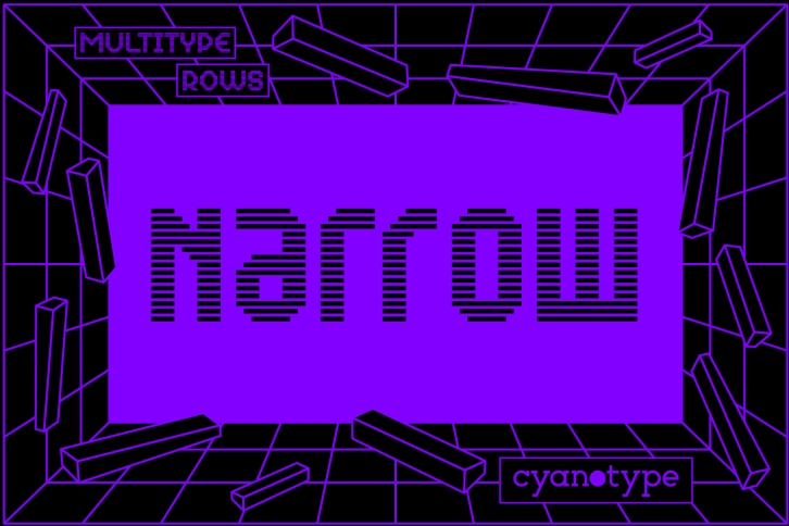 MultiType Rows Narrow Font Download