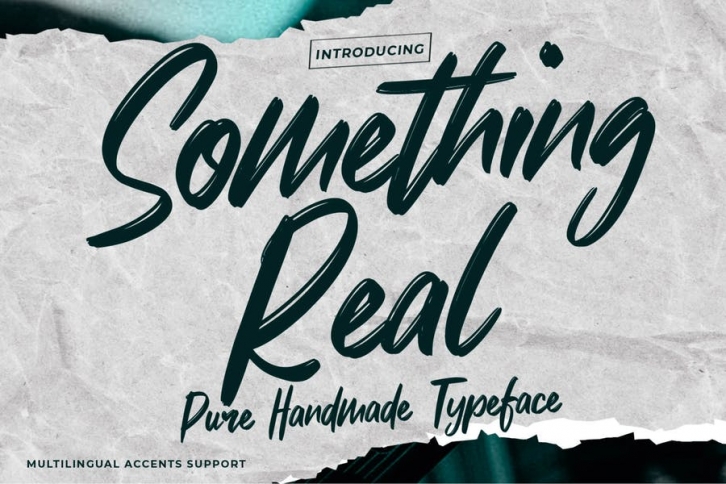 Something Real - Pure Handmade Typeface Font Download