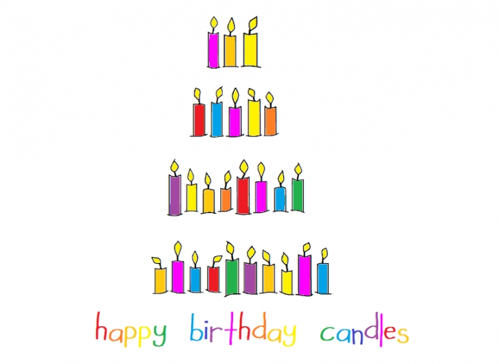 Happy Birthday Candles Font Download