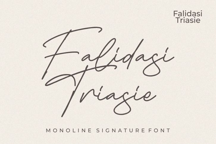 Falidasi Triasie Font Download