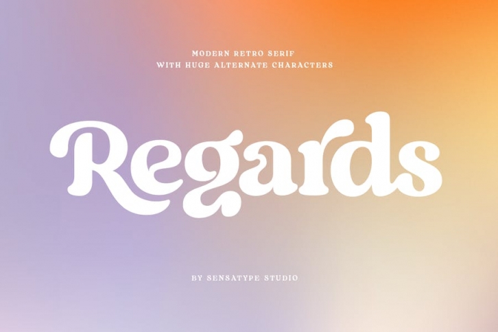 Regards - Modern Retro Serif Font Download