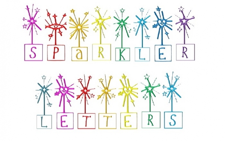 Sparkler Letters Font Download