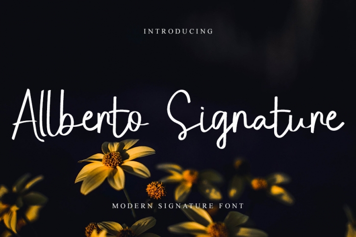 Allberto Signature Font Download