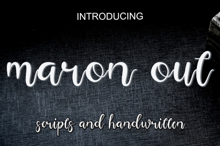 Maron out Font Download