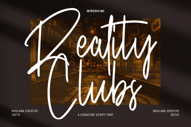 Reality Clubs Script Font Font Download