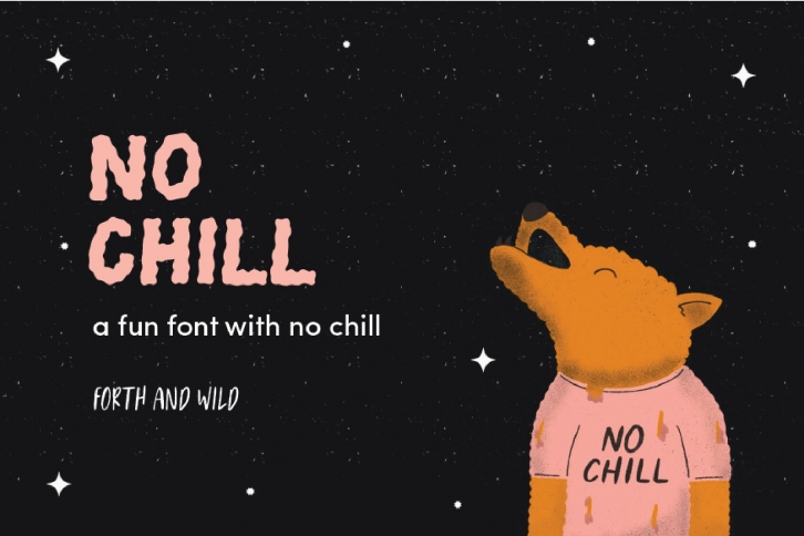 No Chill Wavy Display Font Download