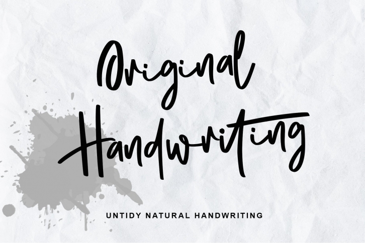 Original Handwritten is a beautiful original handwritten fon Font Download