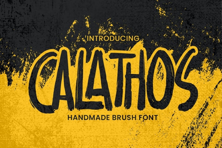 Calathos - Handmade Brush Font Font Download