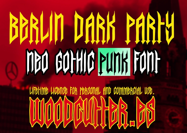 Berlin Dark Party Font Download