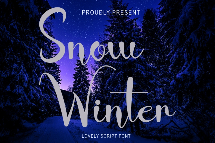 Snow Winter Font Download