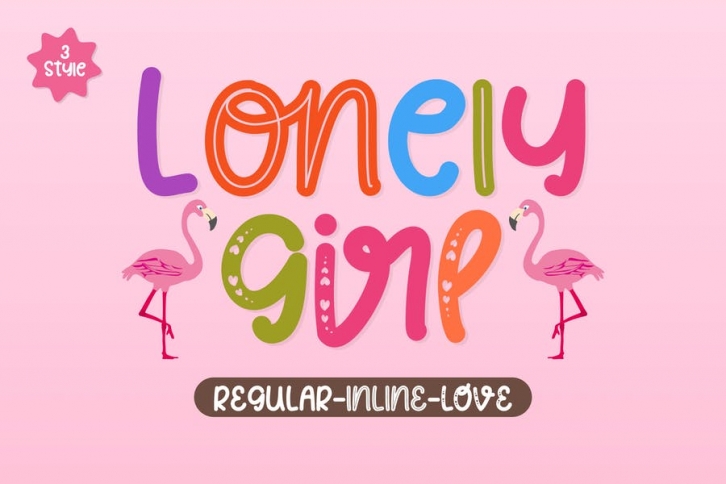 Lonely Girl - Playful Display Font Font Download