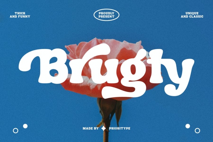 Brugty - Thick Display Fonts Font Download