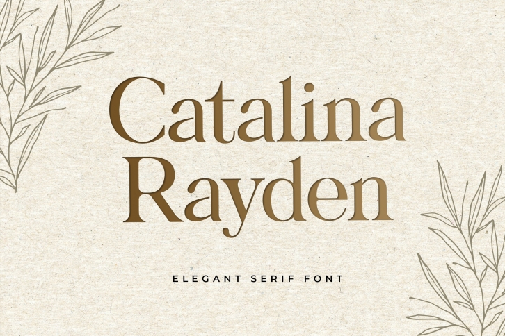Catalina Rayden Serif Display Font Download
