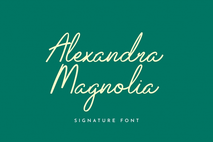 Alexandra Magnolia Signature Font Download